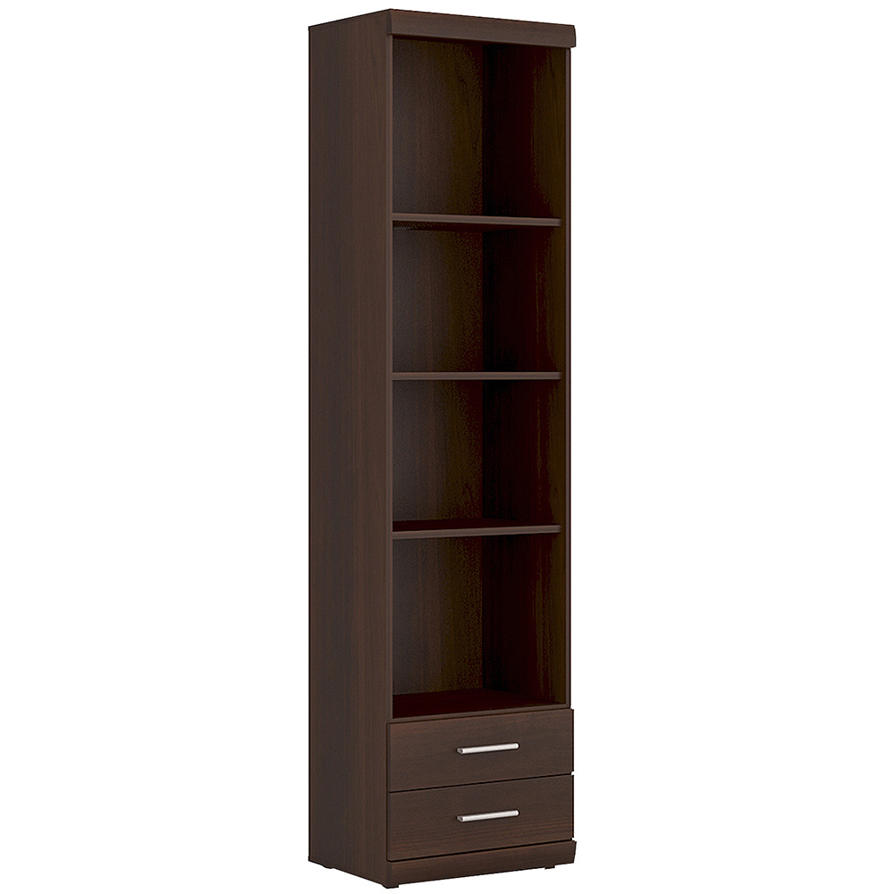 Imperial Tall 2 drawer narrow cabinet open shelving